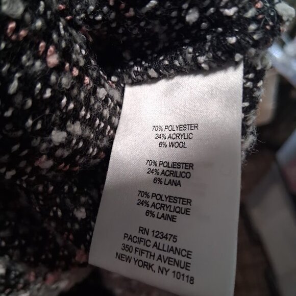 Jones New York Nubby Knit Hoodie Sweater Sz L - Picture 6 of 6